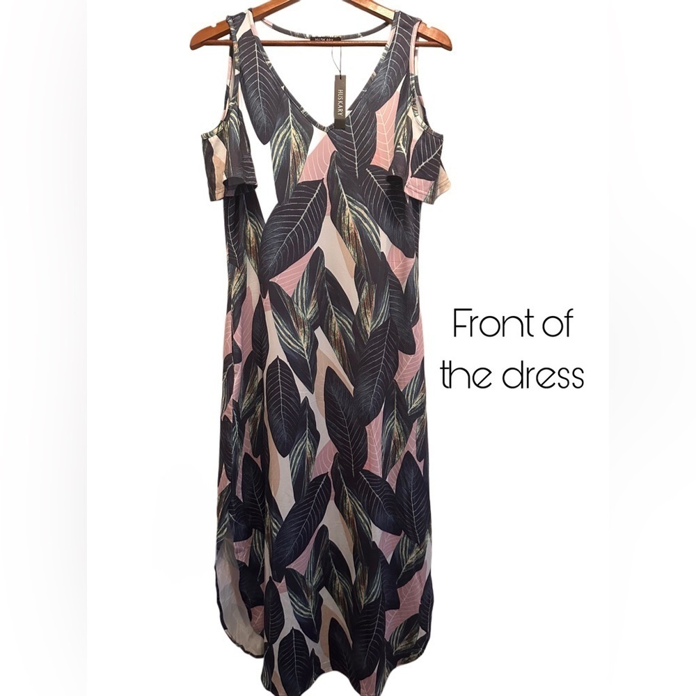 NWT Women’s Floral Print Casual Loose Sundress Size M - Picture 2 of 8